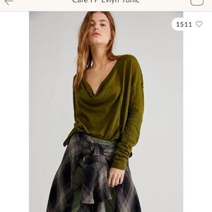 Free People We The Free Cowl neck tunic, NWT